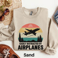 Easily Distracted By Airplanes Shirt Aviation Shirt Airplane Lover Gift Funny Pilot Gift Aviator Shirt Pilot Gift Funny Plane Shirt Graphic Tee – Premium Graphic · Perfect For Daily Wear