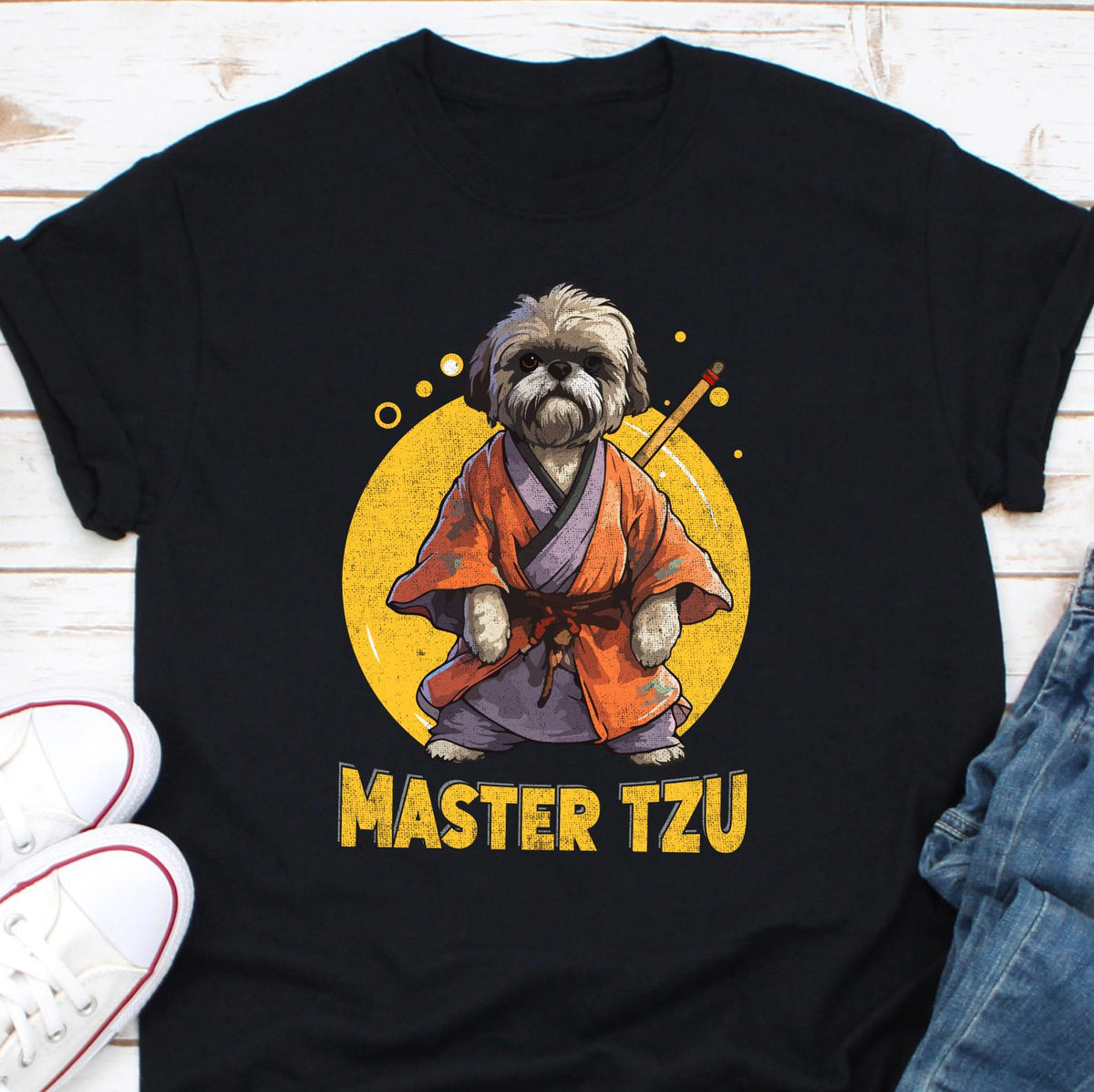 Master Tzu Shirt Samurai Dog Shirt Shi Tzu Dog Dog Lover Shirt Gift For Dog Owner Shi Tzu Owner Shirt Samurai Shi Tzu Shirt Graphic Tee – Soft Feel · Must-Have Style