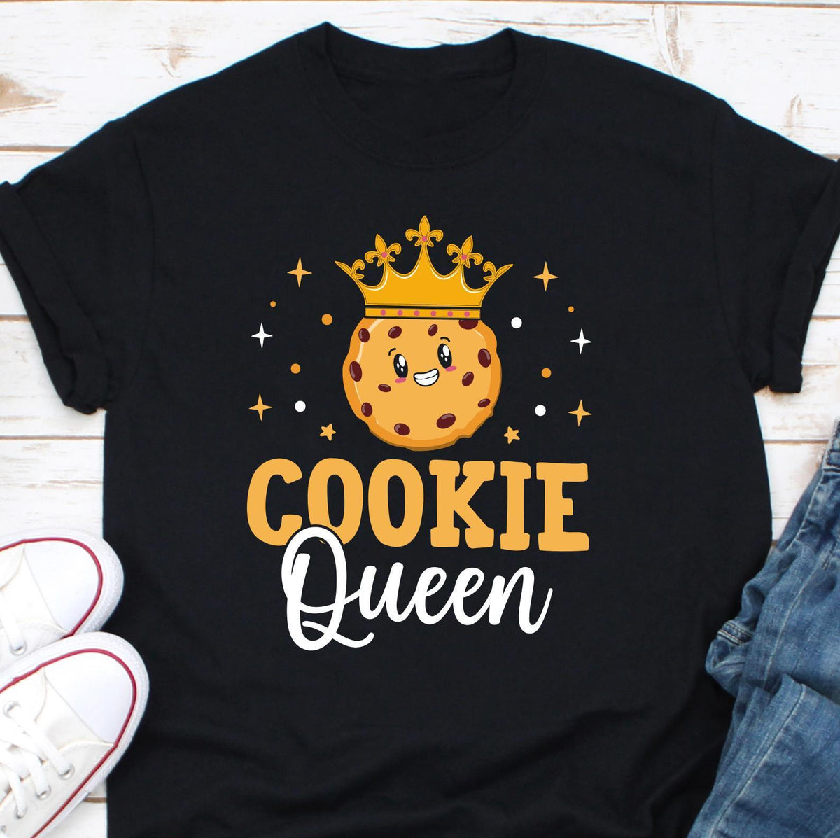 Cookie Queen Shirt Baking Shirt Bakers Gift Baking Gift Baking Lover Gift For Baking Lover Gift For Baker Cookie Lover Cookie Baker Graphic Tee – Warm & Stylish · Must-Have Style