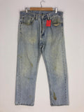 Size 34x40 Vintage Distressed LEVI39S 505 Jeans Light Blue Stone Wash Jeans Levi39s Blue Denim Levi39s Pant Casual Pant Fashion Style Size 34 Graphic Tee – Bold Style · Must-Have Style