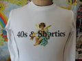 40s Shorties Angel Graphic Malt Liquor 40 oz Long Sleeve T Shirt S Graphic Tee – Easygoing Wear · Trending Graphic Apparel