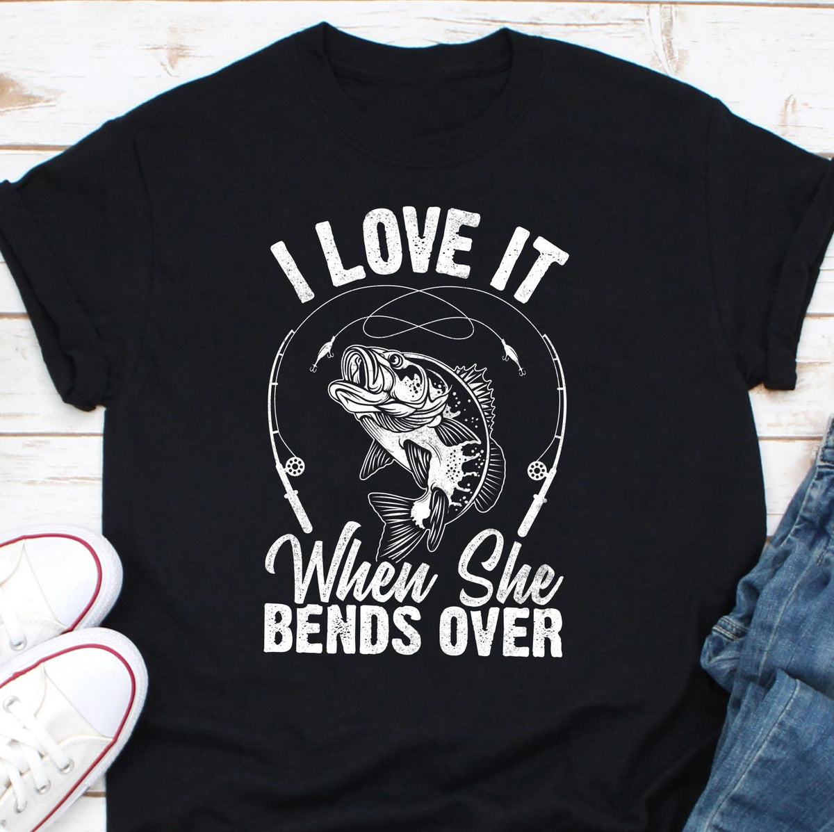 I Like When She Bends Over Shirt Fishing Dad Gift Fishing T shirt Fisher Shirt Fishing Camp Shirt Fisher Dad Shirt Fish Lover Shirt Graphic Tee – Easygoing Wear · Must-Have Style