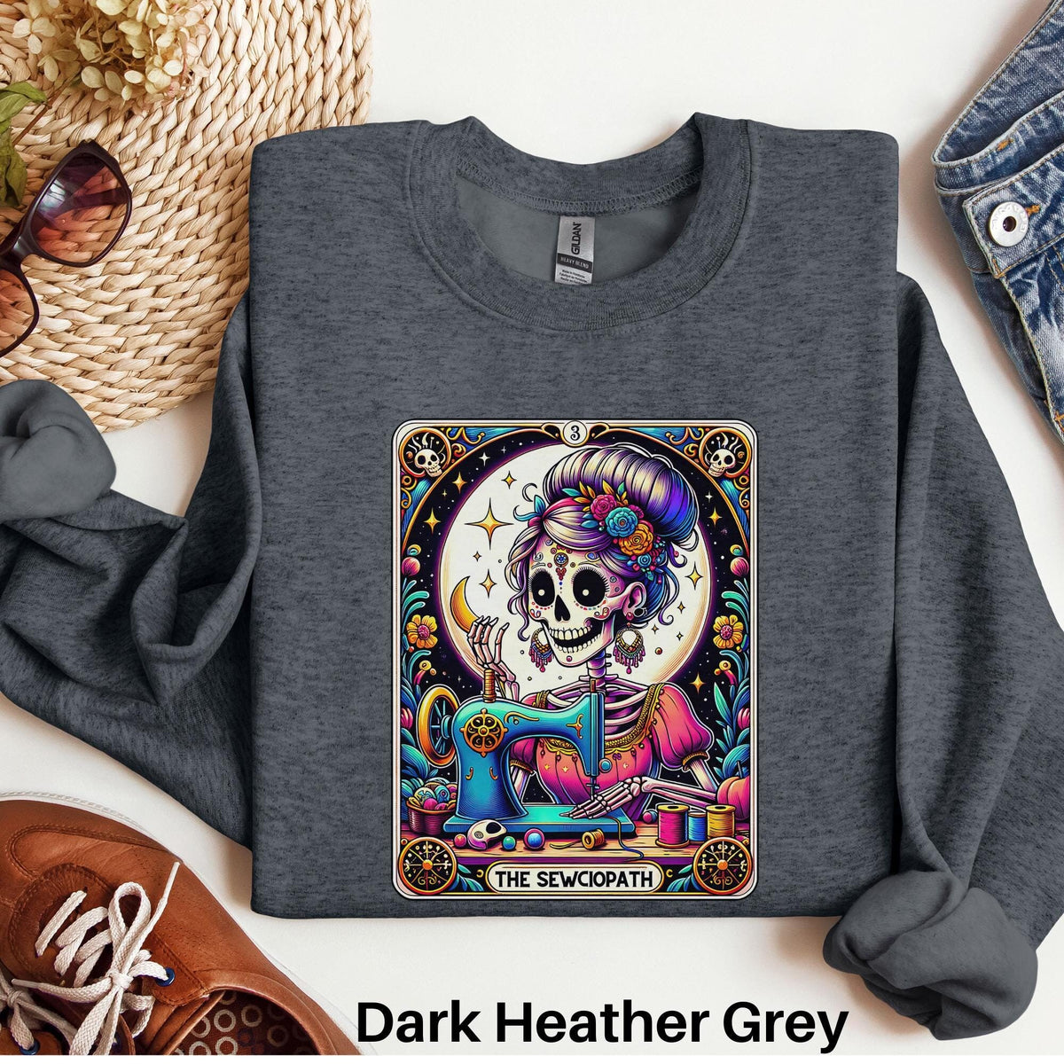 Sewciopath Tarot Card Shirt Funny Sewing Shirt Gift For Quilter Sewing Lover Gift Sewing Machine Shirt Quilter Gift Quilting Shirt Graphic Tee – Bold Style · Top Pick For Any Outfit