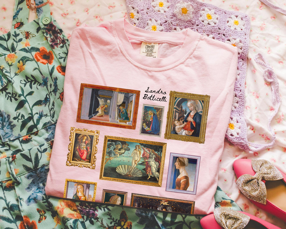 Sandro Botticelli Art History TShirt for History Professor Social Studies Shirt for Historian Who Loves Late Gothic Early Renaissance Art Graphic Tee – Bold Style · Top Pick For Any Outfit