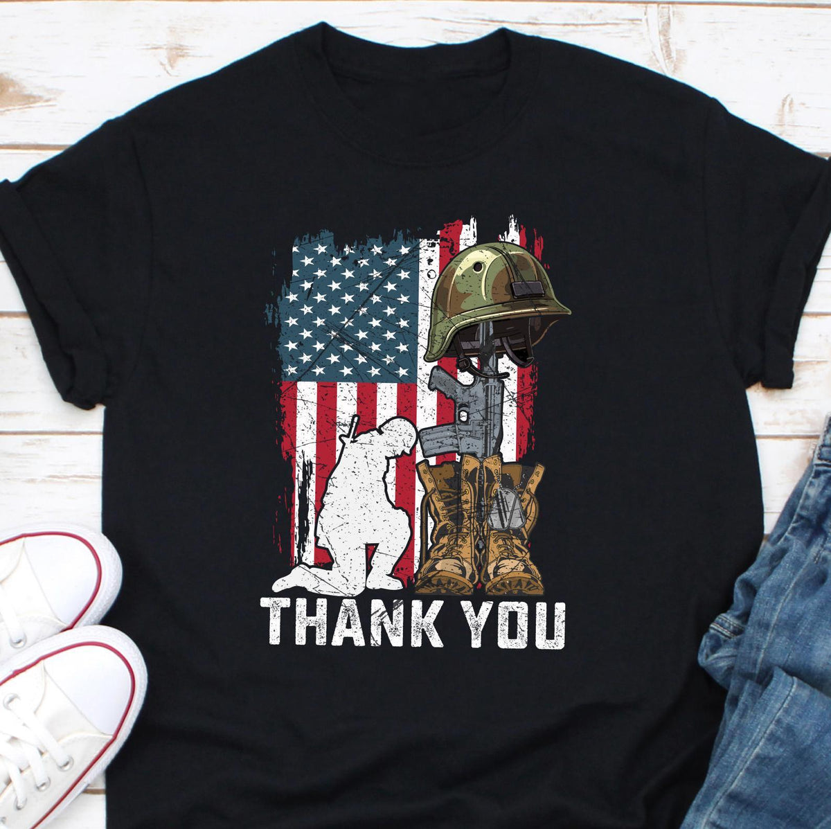 Memorial Day Shirt American Patriotic Tshirt Patriotic Gift For Men Women Independence Day Gift Thank You Veterans Shirt American Flag Graphic Tee – Fan Favorite · Perfect For Daily Wear