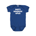 Vasectomy Baby Bodysuit Baby Gift for Dad Who Did Vasectomy Baby OnePiece Dad39s Magnum Opus Funny Vasectomy Baby Gift Graphic Tee – Warm & Stylish · Trending Graphic Apparel