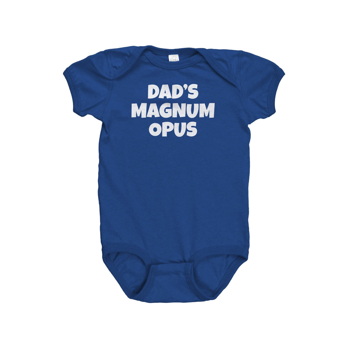 Vasectomy Baby Bodysuit Baby Gift for Dad Who Did Vasectomy Baby OnePiece Dad39s Magnum Opus Funny Vasectomy Baby Gift Graphic Tee – Warm & Stylish · Trending Graphic Apparel