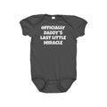 Vasectomy Baby Bodysuit Baby Gift for Dad Who Did Vasectomy Baby OnePiece Daddy39s Last Little Miracle Funny Vasectomy Baby Gift Graphic Tee – Easygoing Wear · High-Quality Print