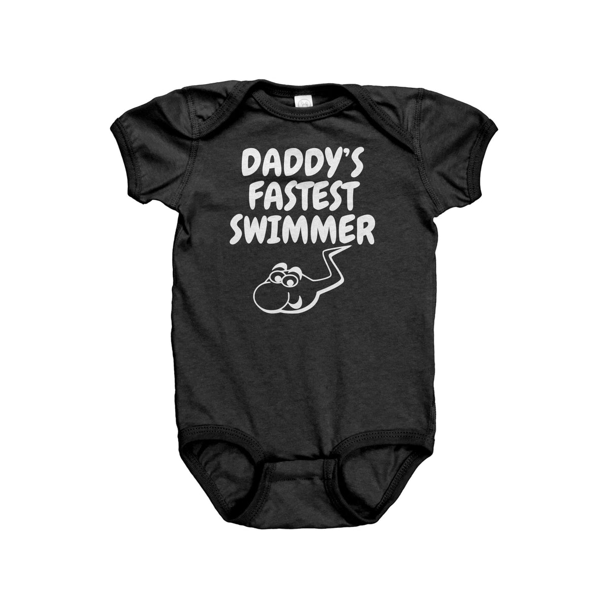 Funny Baby Bodysuit Daddy and Baby Gift Cute Baby Onepiece Daddy39s Fastest Swimmer Baby Shower or First Birthday Gift Graphic Tee – Everyday Comfort · Trending Graphic Apparel