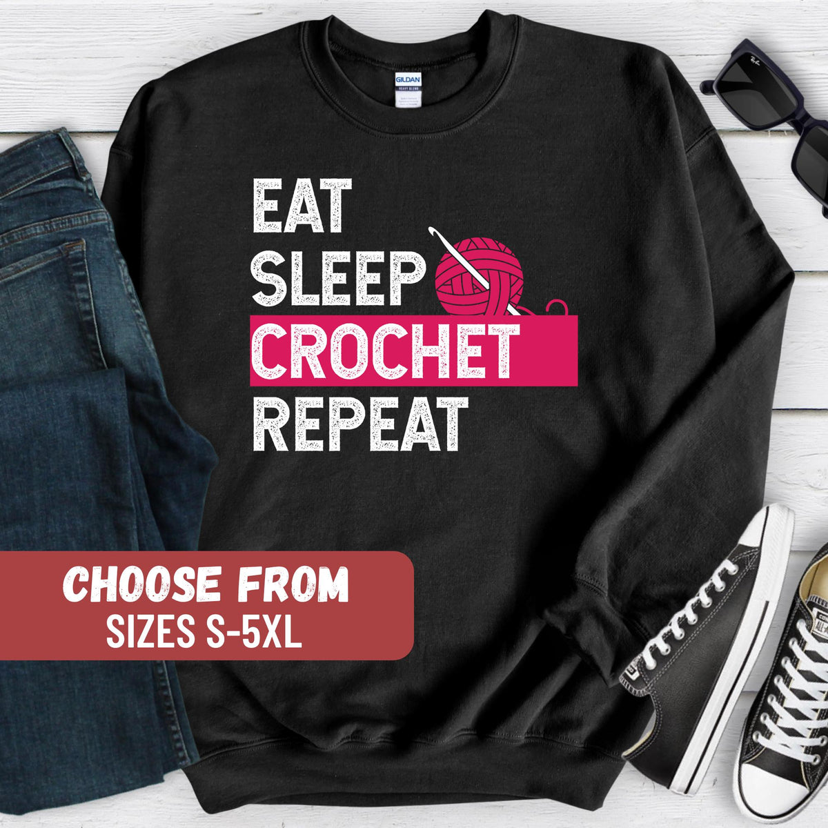 Funny Crochet Sweatshirt Crocheting Gifts Knitting Gifts For Mom Gift For Grandma Cute Knitting Hoodie For Women Knitter Gifts Hoodie – Fan Favorite · Trending Graphic Apparel