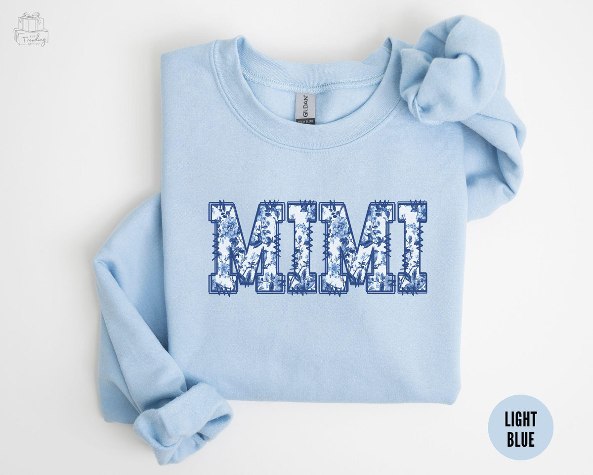 Floral Mimi Sweatshirt Toile De Jouy Mimi Crewneck Grandma Mothers Day Gift Best Mimi Sweater Coquette Grandma Christmas Gift Sweatshirt – Aesthetic Look · Top Pick For Any Outfit