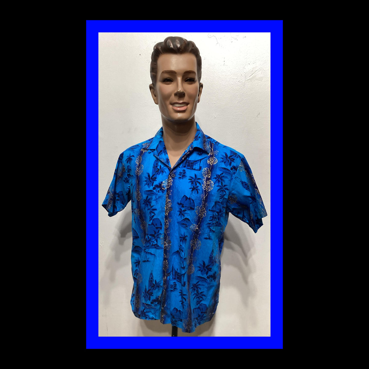 HS194 Vintage 1950s cotton hand painted Hawaiian shirt Size medium Graphic Tee – Bold Style · Trending Graphic Apparel