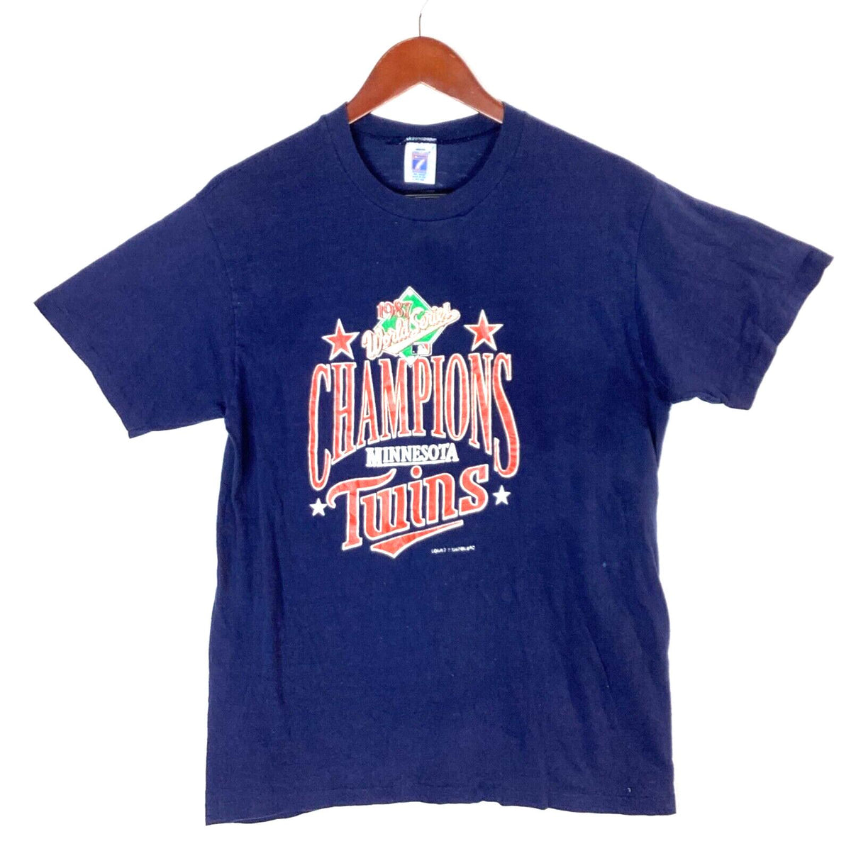 Vintage Minnesota Twins World Series Champions Logo 7 Tshirt Large Mlb 1987 Graphic Tee – Feel-Good Design · Perfect For Daily Wear