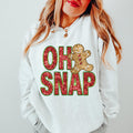 Oh Snap Sweatshirt Cute Gingerbread Sweatshirt Womens Christmas Sweatshirt Merry Christmas Cute Christmas Cookies Sweatshirt Sweatshirt – Cozy Vibes · Top Pick For Any Outfit