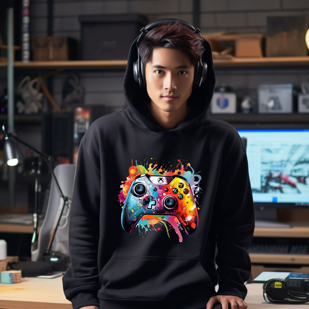 Gaming Hoodie For Gamers Gaming Controller 8 Design Gaming Hoody For Dad Daughter Son Brother Xmas Gifts For Gamers Hoodie – Everyday Comfort · Trending Graphic Apparel