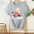 Santa On A Tractor Christmas Shirt Small Town Christmas Cows Shirt Country Christmas Shirt Family Farm Life Barn Christmas Shirt Graphic Tee – Warm & Stylish · High-Quality Print