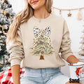 Coquette Camo Christmas Sweatshirt Camouflage Christmas Tree Faux Glitter Military Wife Hunting Wife Christmas Shirt Bow Christmas Shirt Sweatshirt – Soft Feel · Perfect For Daily Wear
