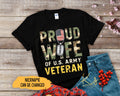 Custom Proud Wife Of A US Army Veteran Shirt Custom Veteran Wife Shirt Gift For Wife Proud Veteran Shirt Proud Veteran Wife Graphic Tee – Everyday Comfort · Top Pick For Any Outfit