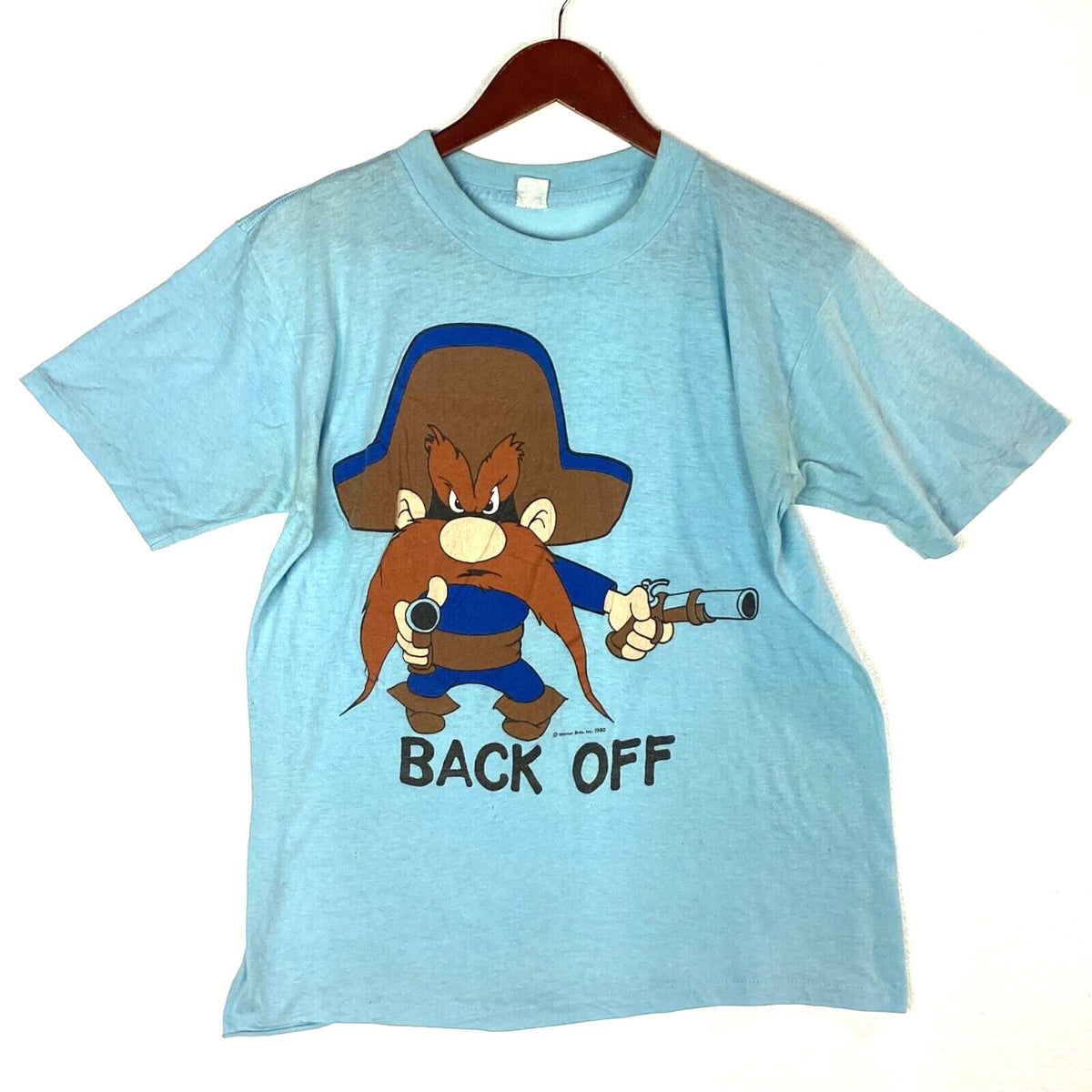 Vintage Yosemite Sam TShirt Medium Blue 1980 Warner Bros Single Stitch Graphic Tee – Fan Favorite · High-Quality Print