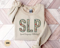 SLP Sweatshirt Floral Design Speech Language Pathologist Sweater SLP Graduation Gift Speech Therapy Crewneck Sweatshirt – Warm & Stylish · Perfect For Daily Wear