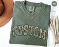 Custom Comfort ColorsFloral Text TshirtPersonalized Varsity College LettersYour Text Here Tee Customizable Unisex Family Matching Shirts Graphic Tee – Feel-Good Design · High-Quality Print
