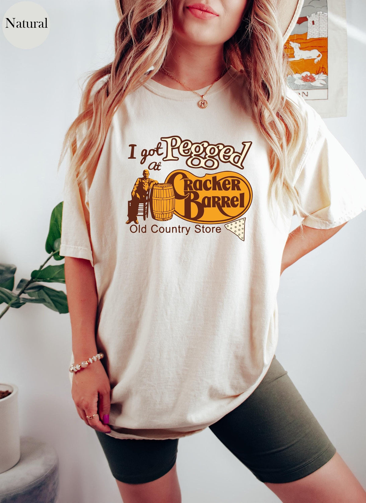 I Got Pegged at Cracker Barrel Old Country Store T Shirt Vintage Cracker Barrel Tee Funny Tee Vintage Shirt Sarcastic Tee Graphic Tee – Premium Graphic · Great Gift For Fans