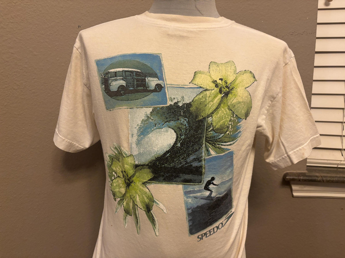 Vintage 90s Speedo Surf Logo Tshirt M Graphic Tee – Feel-Good Design · Must-Have Style