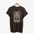 Skeleton Ribcage Vintage Graphic T Shirt Goth Style Rib Cage Shirt Retro Gothic Graphic Tee Dark Art Horror Clothing Graphic Tee – Warm & Stylish · Must-Have Style