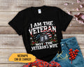 Personalized Army Veteran Wife Shirt I Am The Veteran Not The Veteran39s Wife Christmas Veteran Shirt Mom Veteran Apparel Soldier Gift Graphic Tee – Everyday Comfort · Top Pick For Any Outfit
