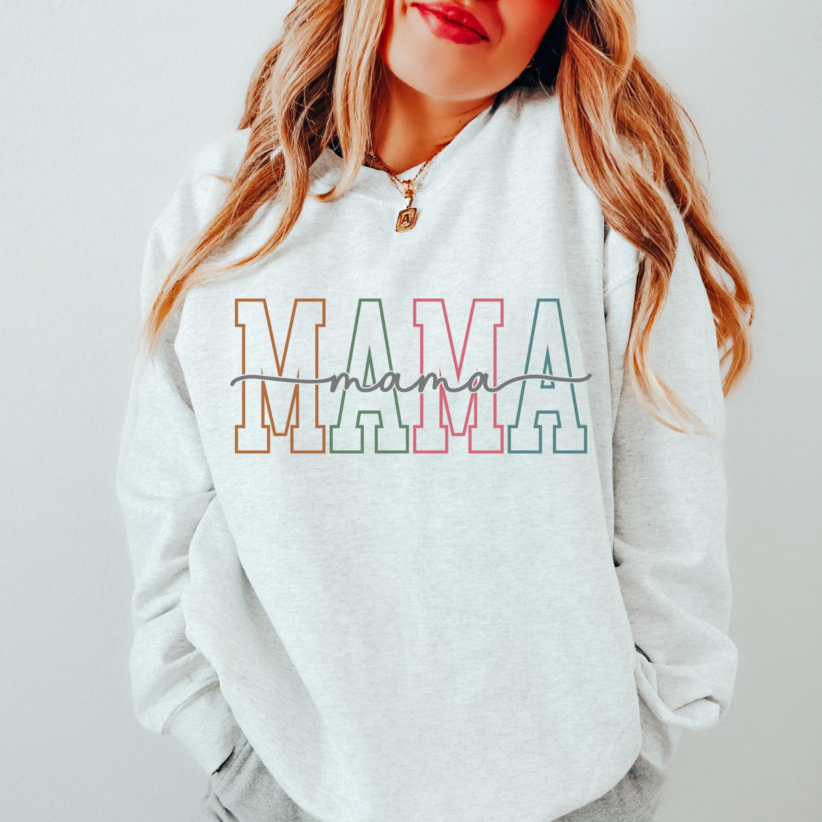 Mama Sweatshirt Mama Sweater New Mom Gift New Mama Gift Mothers Day Gift Christmas Gift for Mom Mama Shirt Mom Shirt Sweatshirt – Premium Graphic · Perfect For Daily Wear