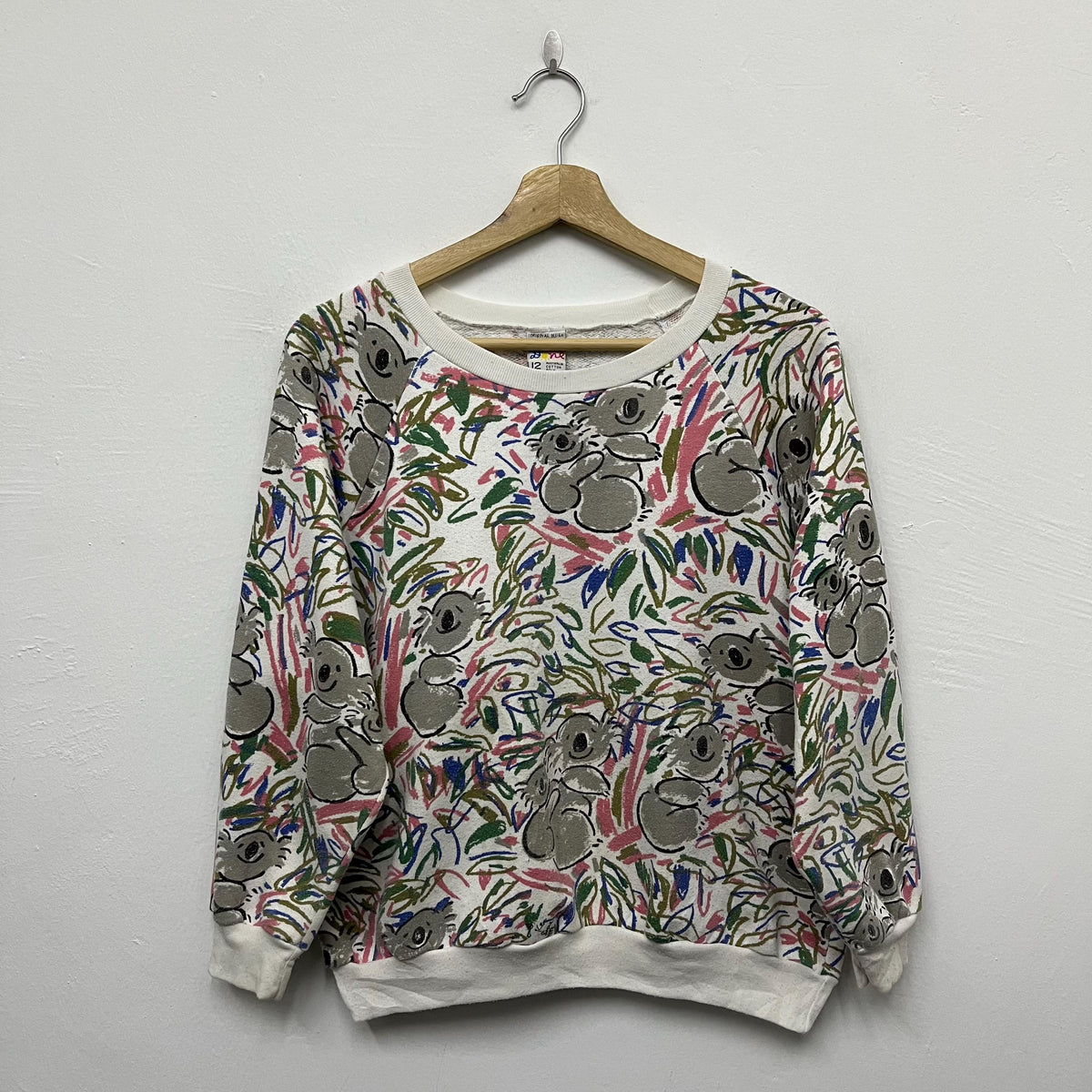 Vintage 80s Ken Done Koala Kids Crewneck Sweatshirt Size 12 Sweatshirt – Warm & Stylish · Must-Have Style