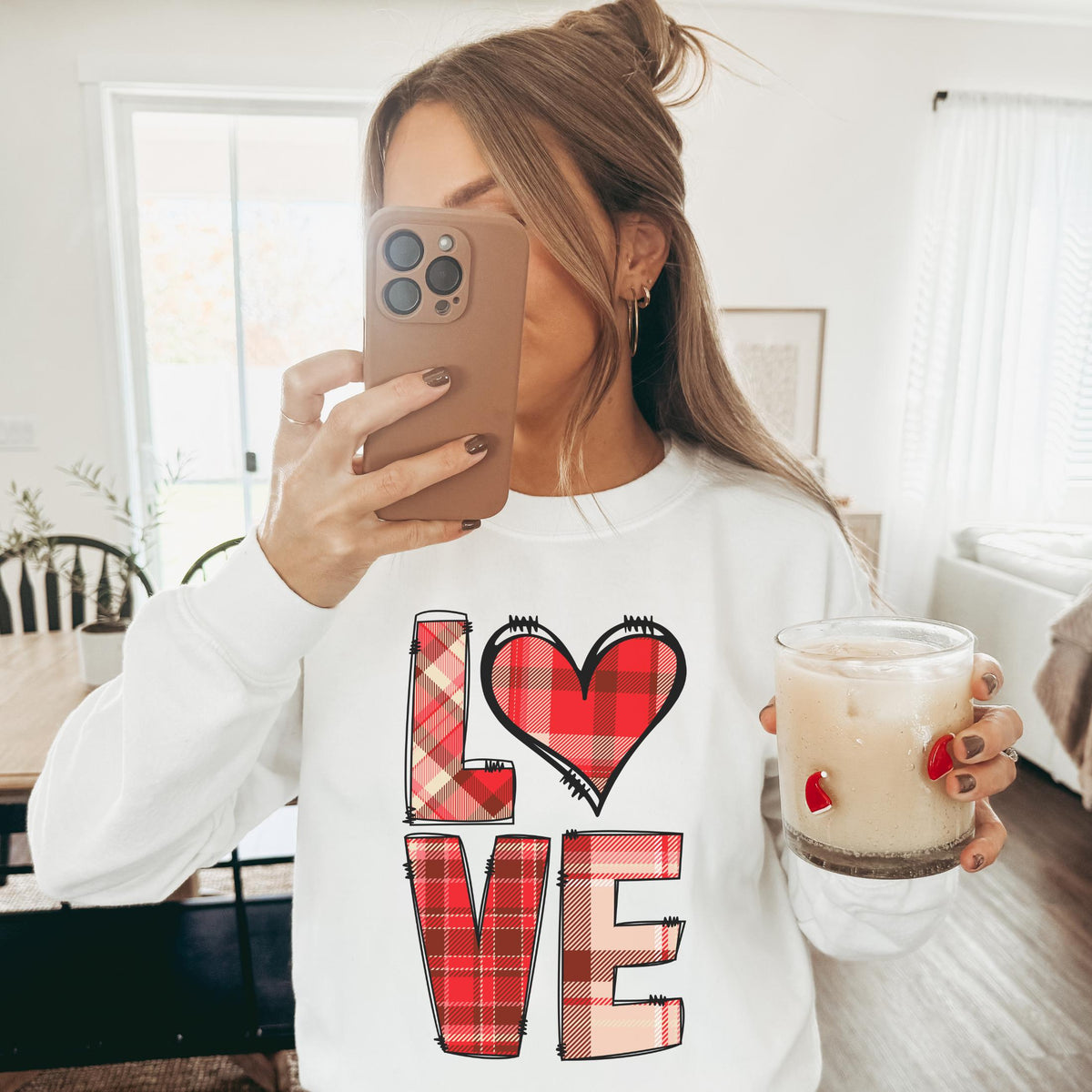 Love Brushstroke Sweatshirt Valentine39s Day Sweatshirt Womens Valentines Day Sweatshirt Retro Valentines Day Shirt Cute Valentines Shirt Sweatshirt – Aesthetic Look · High-Quality Print