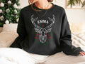 Personalised Reindeer Christmas Sweatshirt His And Hers Christmas Sweatshirts Matching Christmas Sweaters Family Christmas Jumpers Sweatshirt – Everyday Comfort · Top Pick For Any Outfit