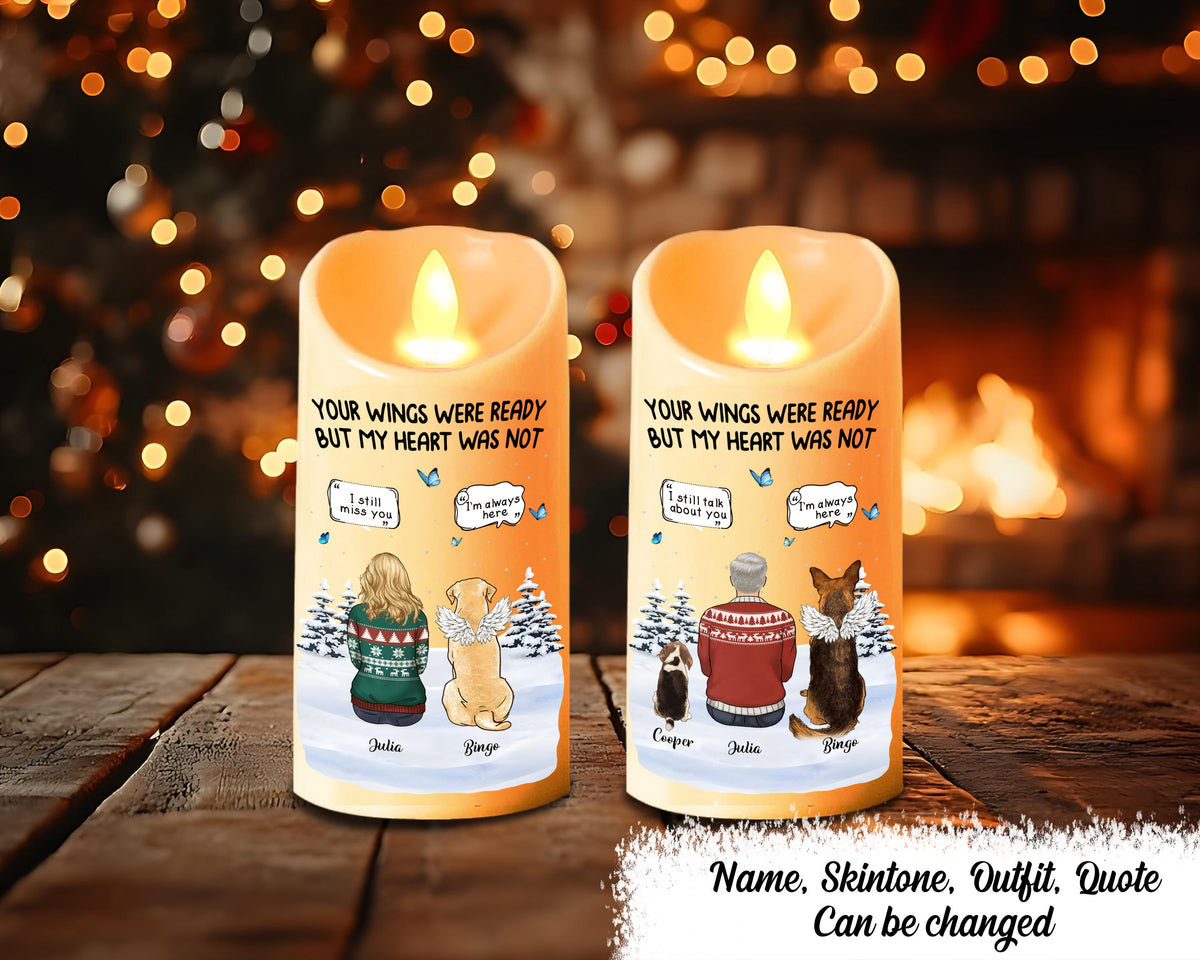 Your Light Will Always Shine In My Heart Memorial Personalized Custom LED Candle Christmas Gift Sympathy Gift For Pet OwnersPet Lovers Graphic Tee – Everyday Comfort · Trending Graphic Apparel