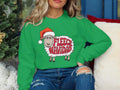 Unisex Christmas Sweatshirt with Sheep Saying Fleece Navidad Funny Holiday Sweater Cute Christmas Gift Festive Woolly Sweater Sweatshirt – Cozy Vibes · Trending Graphic Apparel