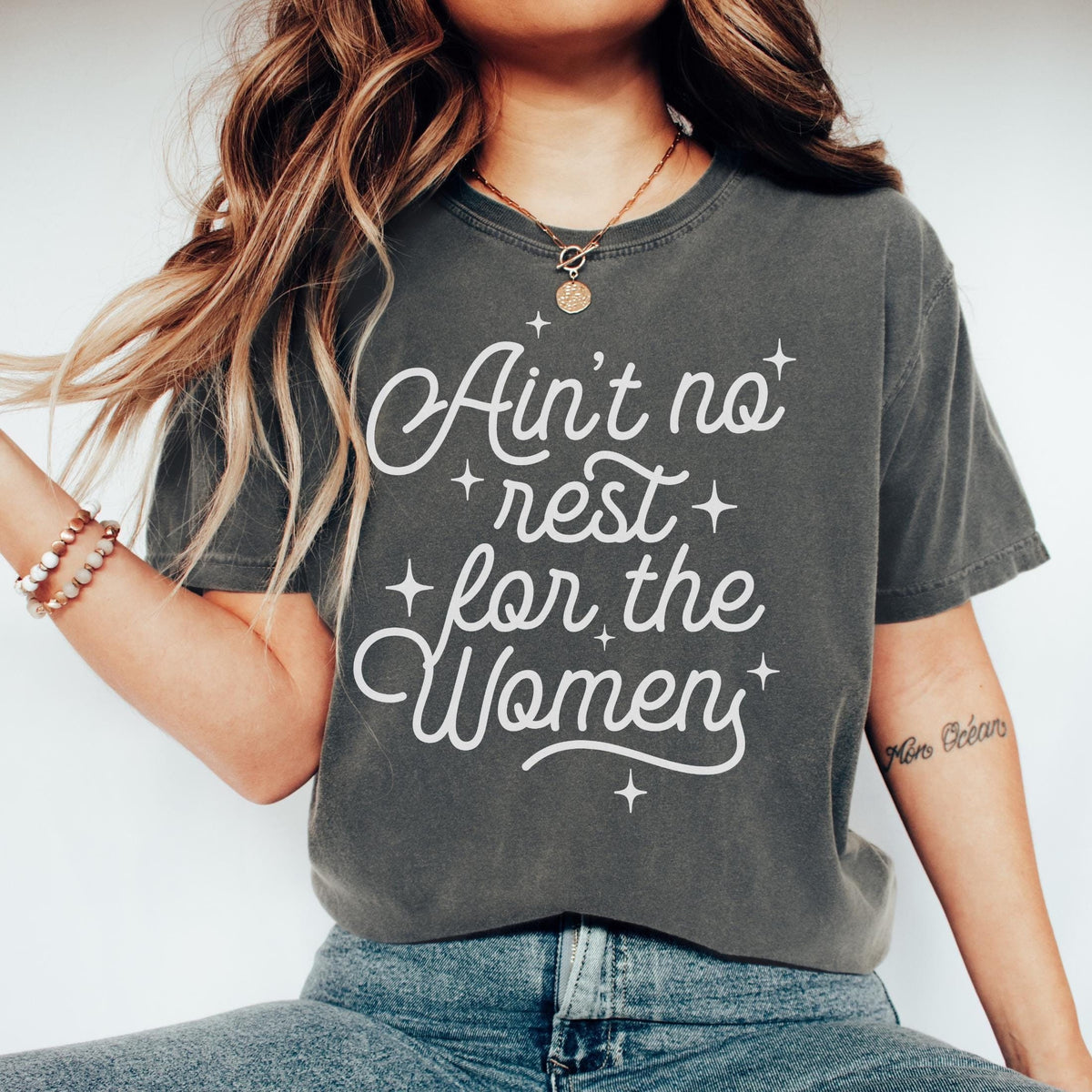 Comfort Colors Ain39t No Rest For the Women Feminist girl power rebel tee Feminism Feminist Tshirt Feminist Shirt Girl Power Graphic Tee – Bold Style · Perfect For Daily Wear