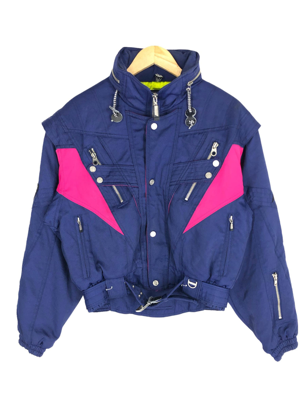 Vintage Ellesse Italy Ski Wear Hoodie Jacket Goldwin Skiing Cold Weather Snow Gear Bomber Purple Ski Suit Outfit Winter Coat Size L Hoodie – Warm & Stylish · Must-Have Style
