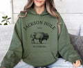 Jackson Hole Bison Hoodie Sweatshirt Gift Wyoming Buffalo Pullover Hoodie – Aesthetic Look · Perfect For Daily Wear