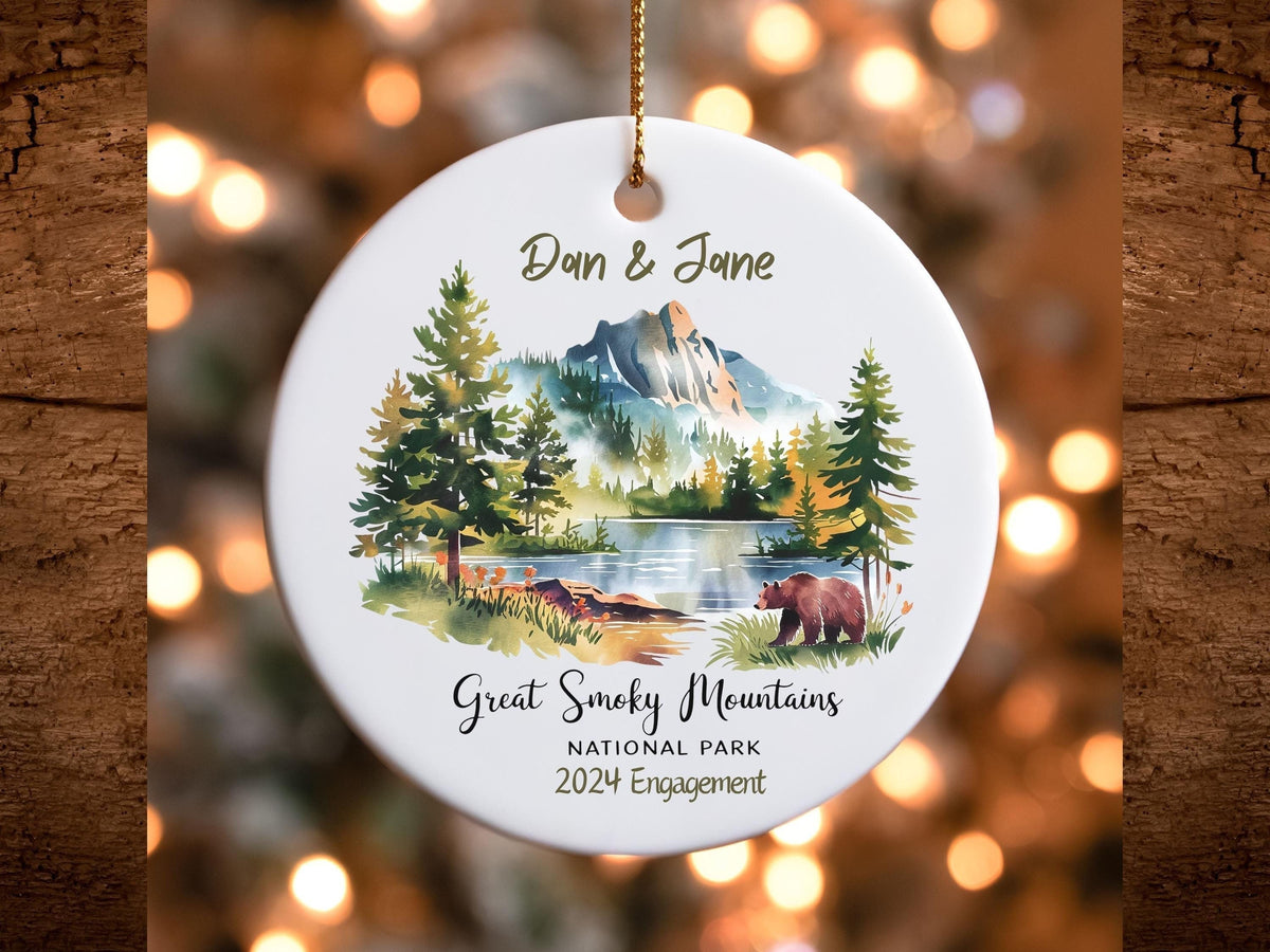 Great Smoky Mountains Ceramic Ornament Tennessee Souvenir Gift Christmas Tree Decor Holiday Ornament Travel Keepsake Stocking Stuffer Graphic Tee – Feel-Good Design · High-Quality Print