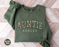 Custom Auntie Sweatshirt Personalized Aunt Birthday Sister Mothers Day Gift Auntie Christmas Sweater Pregnancy Reveal Crewneck Sweatshirt – Bold Style · Trending Graphic Apparel