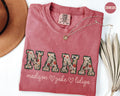 Personalized Floral Nana Shirt Comfort Colors Custom Grandma Outfit With kids Name Wildflower Nana Christmas Gift Mother39s Day Tee Graphic Tee – Easygoing Wear · Great Gift For Fans