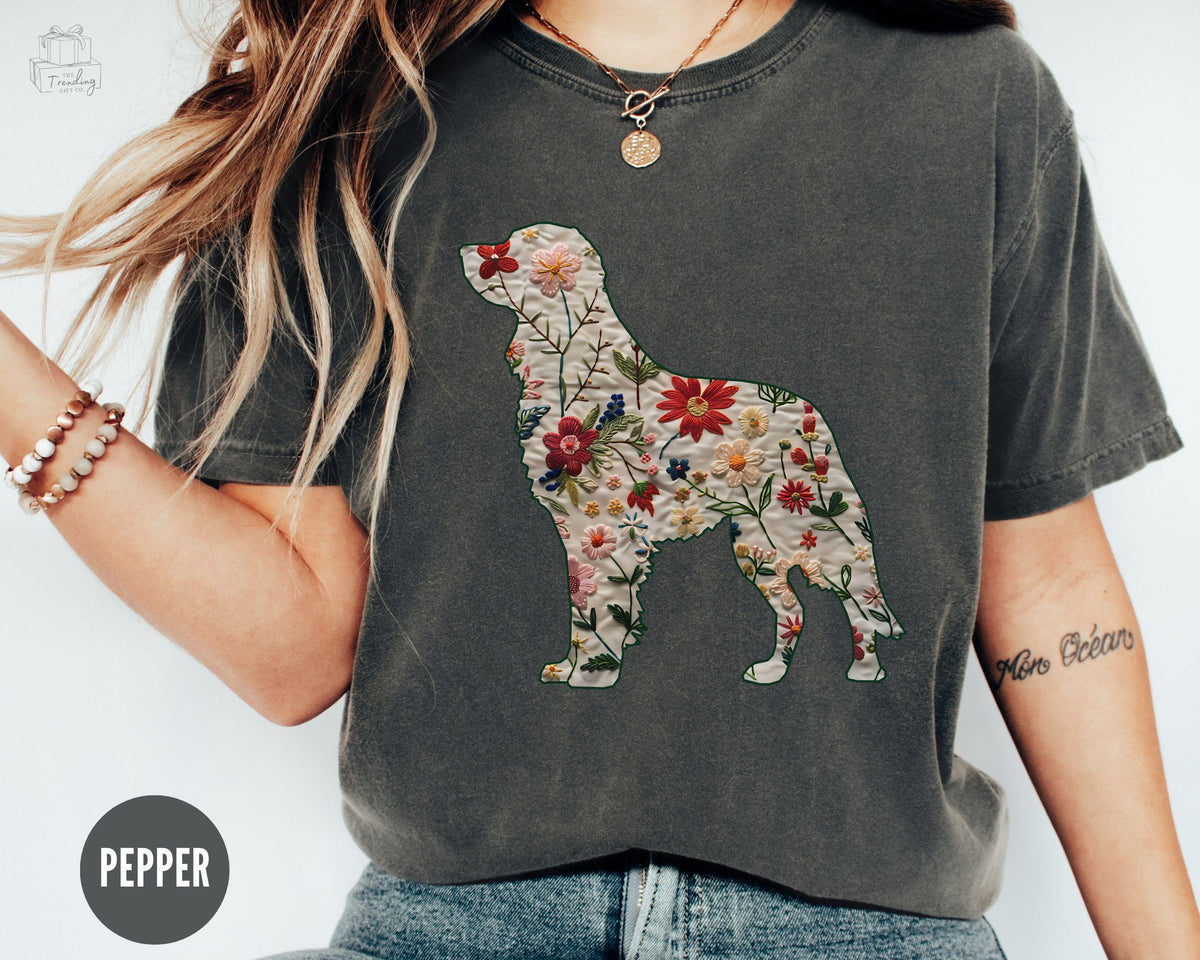 Comfort Colors Golden Retriever Shirt Floral Golden Dog Mom Gift Fur Mama TShirt New Pet Owner Wildflower Golden Lover Present Graphic Tee – Premium Graphic · High-Quality Print