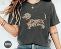 Floral Dachshund Mama Shirt Comfort Colors Doxie Crewneck Dachshund Lover Dog Mothers Day TShirt Funny Pet Owner Gift New Wiener Dog Tee Graphic Tee – Soft Feel · Great Gift For Fans