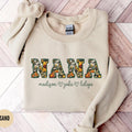 Personalized Nana Sweatshirt Custom Grandchildren Name Grandmother SweaterNew Grandma Outfit Sunflower Floral Nana Christmas Gift Sweatshirt – Premium Graphic · Great Gift For Fans