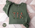 Floral Strawberry Tia Sweatshirt New Aunt Crewneck Promoted to Tia Gift Pregnancy Announcement Latina Auntie Mothers Day Sweater Sweatshirt – Fan Favorite · Great Gift For Fans