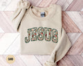 Floral Jesus Sweatshirt Religious Christian Shirt Faith Crewneck Religion Gift Bible Verses Apparel Jesus is King Godly Sweater Sweatshirt – Cozy Vibes · High-Quality Print