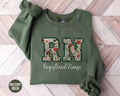 Floral Registered Nurse SweaterRN Nurse Sweatshirt New Nurse Crewneck ER Nurse Graduate Student Gift Christmas RN Gift Nurse Work Shirt Sweatshirt – Everyday Comfort · Trending Graphic Apparel