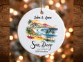 Personalized San Diego California Christmas Ornament Ceramic Ornament Holiday Gift Decoration custom Ceramic Ornament Custom Xmas gift Graphic Tee – Everyday Comfort · High-Quality Print