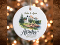 Acadia National Park Personalized Ceramic Ornament Christmas Tree Decor Holiday Gift Custom Travel Keepsake Maine Souvenir Graphic Tee – Feel-Good Design · Must-Have Style
