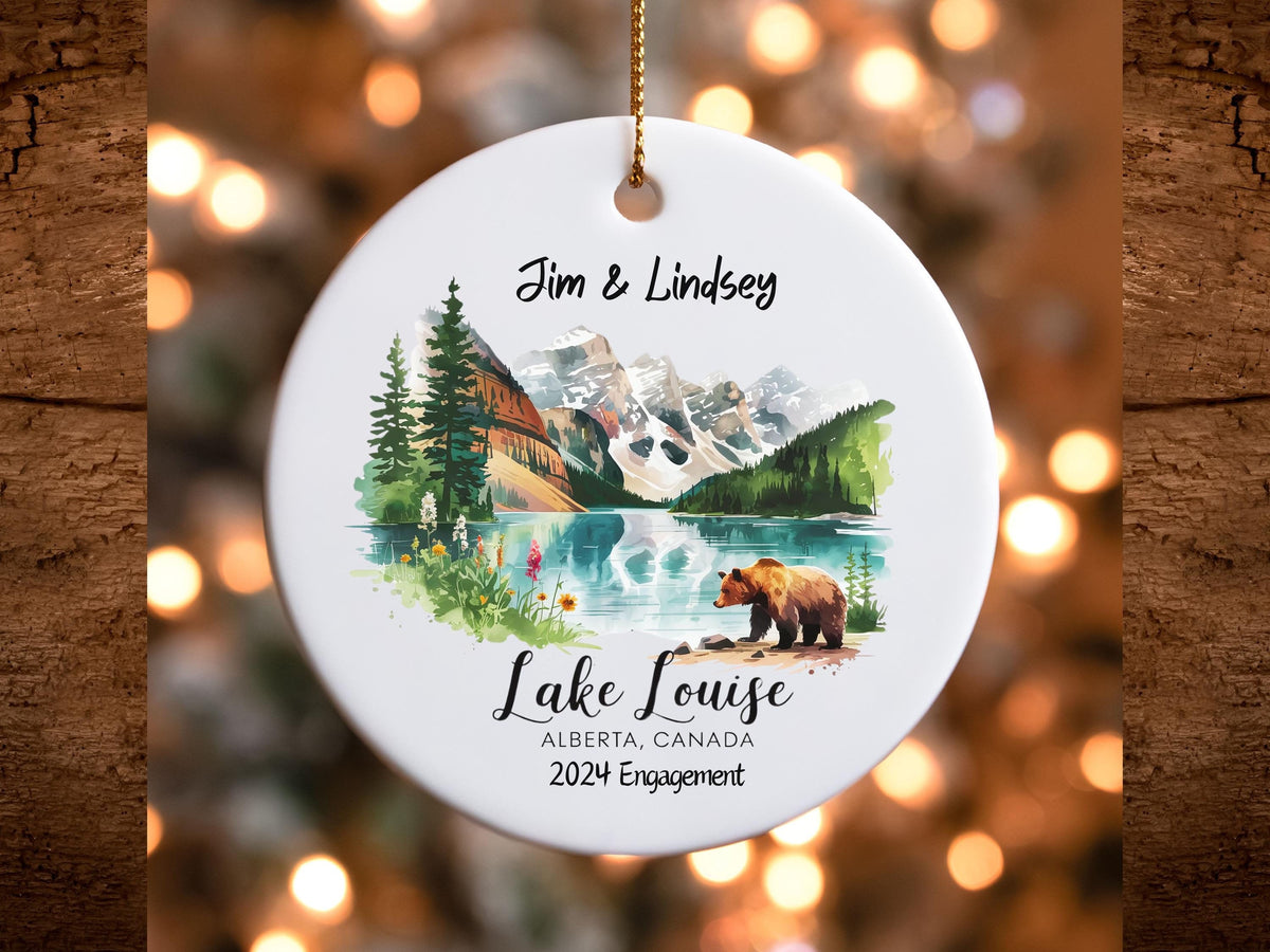 Lake Louise Ceramic Ornament Alberta Canada Mountain Scene Christmas Tree Decoration Travel Gift Holiday Decor Keepsake Ornament Xmas gift Graphic Tee – Premium Graphic · Perfect For Daily Wear